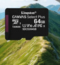 金士頓（Kingston）64GB TF（MicroSD） 存儲卡 U1 A1 V10 內存卡 讀速100MB/s 適配無(wú)人機/運動(dòng)相機/switch/監控 曬單實(shí)拍圖