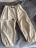 木木屋（mumuwu）兒童長(cháng)褲夏季新品韓版寬松版男女童純色休閑防蚊褲寶寶光板束腳褲 Y20 80 曬單實(shí)拍圖
