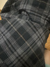 H&M男式襯衫春季商務(wù)寬松版紋理感長(cháng)袖襯衣上衣1273696 黑色/格紋 M 175/100 曬單實(shí)拍圖