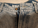 馬登工裝美式復古水洗丹寧牛仔褲直筒寬松闊腿褲日系休閑長(cháng)褲子男春 淺藍 31 曬單實(shí)拍圖