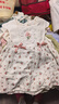 幼歌（YOUGE）嬰幼兒輕薄透氣小花連衣裙女童甜美裙夏季清新印花裙子 白底小粉花 90 cm 曬單實(shí)拍圖