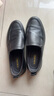 奧康（Aokang）商務(wù)休閑皮鞋男士耐磨牛皮軟底一腳蹬鞋黑色42碼 曬單實(shí)拍圖