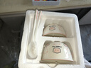 釉下彩可愛(ài)卡通碗碟套裝家用高顏值陶瓷碗筷盤(pán)餐具 2碗2勺 4件套 曬單實(shí)拍圖