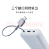 小米（MI）【3C認證】充電寶自帶線(xiàn)快充版20000 33W深灰色可上飛機/火車(chē)可充手機平板筆記本戶(hù)外儲能電源 曬單實(shí)拍圖