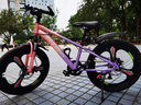 鳳凰官方旗艦店兒童自行車(chē)男女變速青少年學(xué)生山地車(chē)碟剎賽車(chē) 星際 粉紫【變速】三刀輪 22寸【適合130-170cm】 曬單實(shí)拍圖