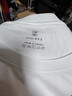 布先生春夏季短袖T恤男士純棉小白T純色內搭打底衫 白色 XL(180) 曬單實(shí)拍圖