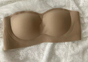 浪莎無(wú)肩帶內衣女小胸防滑聚攏無(wú)痕粉底液隱形不透抹胸裹胸美背文胸罩 曬單實(shí)拍圖