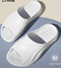李寧（LI-NING）運動(dòng)拖鞋男女四季情侶一字拖鞋家居洗澡海邊防滑防異味外穿拖鞋 曬單實(shí)拍圖
