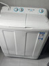海爾（Haier）半自動(dòng)雙桶雙缸洗衣機 12KG大容量  強力去污洗大件 一級能效家電國家補貼以舊換新 XPB120-81D2 曬單實(shí)拍圖