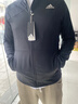 adidas簡(jiǎn)約三條紋跑步運動(dòng)立領(lǐng)夾克外套男裝秋季阿迪達斯官方   黑色/白（推薦選大一碼）   XL 曬單實(shí)拍圖