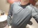 艾倫伯頓速干長(cháng)袖t恤跑步訓練運動(dòng)衣春季寬松健身衣服體育籃球上衣打底衫 N023灰 XL 【145-160斤】 曬單實(shí)拍圖