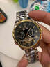 勞力士風(fēng)男士全自動(dòng)機械表鏤空陀飛輪防水夜光商務(wù)高端男表專(zhuān)用 間金黑面 曬單實(shí)拍圖