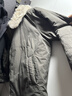 飛鳥(niǎo)和新酒2025冬季新款寬松拼接小個(gè)子保暖毛毛外套上衣女 純色煙灰HCC02 L 曬單實(shí)拍圖