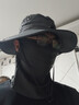 偶森防曬帽子面罩男戶(hù)外夏遮太陽(yáng)漁夫帽防紫外線(xiàn)釣魚(yú)登山大帽檐護頸脖 曬單實(shí)拍圖