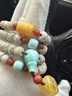 豆蔻時(shí)光收藏級10x8mm星月菩提子手串108顆南紅綠松石蜜蠟貔貅佛念珠手鏈 曬單實(shí)拍圖