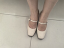 愛(ài)步（ECCO）瑪麗珍鞋女鞋 倪妮同款高跟鞋淺口單鞋 型塑290963 石灰色29096301378 37 曬單實(shí)拍圖