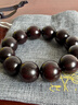 妍韻珠寶收藏級爆金星印度小葉紫檀手串文玩佛珠檀香手鏈20mm重63克以上 曬單實(shí)拍圖