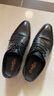 金利來(lái)（Goldlion）男鞋商務(wù)皮鞋男士正裝西裝鞋時(shí)尚舒適德比鞋51502036701A黑色39 曬單實(shí)拍圖