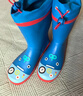 檸檬寶寶兒童雨鞋高筒女童男孩防水防滑橡膠雨靴學(xué)生水鞋 藍色機器人 35 曬單實(shí)拍圖