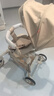 丸丫T6-2遛娃神器高景觀(guān)嬰兒推車(chē)可坐可躺輕便折疊可換向香檳金PLUS 曬單實(shí)拍圖