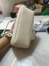 CHARLES&KEITH奶油色柔軟手提斜挎波士頓包生日禮物送女友CK2-30271574 Cream奶白色 S 曬單實(shí)拍圖