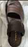 紅蜻蜓涼鞋男26夏季外穿涼拖軟底涼皮鞋中老年爸爸鞋WTT221182S棕色42 曬單實(shí)拍圖