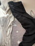 十月結晶孕婦褲春秋抽繩式闊腿褲直筒寬松休閑褲大碼孕婦裝 黑色M碼 曬單實(shí)拍圖