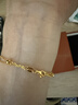 周生生十字扣圈黃金項鏈百搭足金素鏈鎖骨鏈95483N計價(jià)45厘米3.4克 曬單實(shí)拍圖
