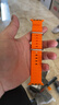 W&P新款適用蘋(píng)果手表表帶apple watch ultra3/2海洋硅膠雙扣回環(huán)表帶iwatch S11/10/9/8/SE 橙色45 曬單實(shí)拍圖