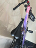 鳳凰官方旗艦店兒童自行車(chē)男女變速青少年學(xué)生山地車(chē)碟剎賽車(chē) 星際 粉紫【變速】后座+LED燈+三刀輪 20寸【適合125-160cm】 曬單實(shí)拍圖