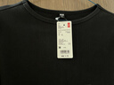 優(yōu)衣庫女裝羅紋船領(lǐng)T恤/五分袖26春夏新款483467 09 黑色 M 曬單實(shí)拍圖