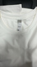 蕉下（beneunder）t恤女短袖正肩打底衫棉吸汗春裝內搭高檔百搭CT005霜奶白L 曬單實(shí)拍圖
