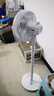 美的（Midea）電風(fēng)扇 家用七葉立式落地扇宿舍臥室輕音節能搖頭桌面小風(fēng)扇大風(fēng)力空氣循環(huán)風(fēng)扇 SAF30AC  曬單實(shí)拍圖