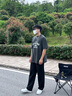 至唯美式休閑褲男夏季新款直筒褲oversize透氣垂墜感春秋長褲子 K2403黑色直筒 XL【推薦130-150斤】 曬單實(shí)拍圖