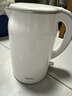 美的（Midea）電熱水壺養生母嬰級316L內膽雙層無(wú)縫一體家用燒水壺1.7L大容量自動(dòng)智能斷電泡茶 SH17M301PRO 曬單實(shí)拍圖