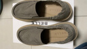 百麗網(wǎng)孔透氣休閑布鞋男2026新款夏商場(chǎng)款輕盈厚底增高鞋8WK02BM6 灰色（一腳蹬） 40 曬單實(shí)拍圖
