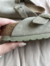 BIRKENSTOCK勃肯德國進(jìn)口新品男女款牛皮絨面革Boston包頭拖鞋 卡其綠窄版1025844 38 曬單實(shí)拍圖