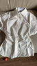 UR2025夏季新款女裝時(shí)尚氣質(zhì)通勤褶皺收腰開(kāi)襟襯衫UWM250047 曬單實(shí)拍圖