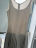 D. MARTINA QUEEN女士針織連衣裙夏季新款無(wú)袖圓領(lǐng)短裙運動(dòng)風(fēng)女裝D26SS010L 淺灰色 L 曬單實(shí)拍圖