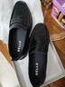 百麗一腳蹬休閑豆豆鞋男鞋春夏通勤牛皮革樂(lè )福商務(wù)皮鞋8XB01  40 曬單實(shí)拍圖