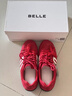 百麗（Belle）張凌赫同款方程式跑道賽車(chē)鞋德訓鞋新款女鞋休閑鞋E2L1DAM6預售 紅色【張凌赫/費啟鳴同款】 38 曬單實(shí)拍圖