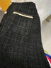 瑪嬌芬小香風(fēng)毛呢半身裙女秋冬新款韓版氣質(zhì)高腰顯瘦A字裙百搭短裙 黑色(防走光) XL 115-125 曬單實(shí)拍圖