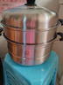 美的（Midea）蒸鍋不銹鋼三層蒸煮兩用湯鍋蒸魚(yú)饅頭包子家庭用蒸籠鍋一體多功能 曬單實(shí)拍圖