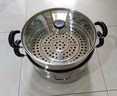 蘇泊爾SUPOR好幫手304不銹鋼雙層復底28cm蒸鍋燃氣電磁爐通用蒸籠SZ28B5 曬單實(shí)拍圖