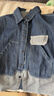 左西童裝男童牛仔外套2026春季新款兒童襯衫男孩春裝 深牛仔色 150 曬單實(shí)拍圖