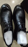 海瀾之家HLA皮鞋男士春夏增高商務(wù)休閑鞋子男HAAPXM3EAO204 黑色43 曬單實(shí)拍圖