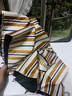 繁夏美式復古晴雨兩用傘木柄條紋遮陽(yáng)傘女加大抗風(fēng)防曬防紫外線(xiàn)太陽(yáng)傘 曬單實(shí)拍圖
