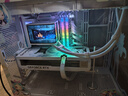 瓦爾基里（VALKYRIE）N360 WHITE VK 一體式CPU水冷散熱器 6.67吋AMOLED曲面屏 支持AM5/1700/1851 雙滾珠ARGB風(fēng)扇 曬單實(shí)拍圖