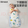 柯斯德尼（kidsneed）嬰兒睡袋新生兒薄款純棉紗布無(wú)袖背心睡袋寶寶空調房防踢被四層 曬單實(shí)拍圖