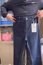 博羽尼（BOYUNI）春秋季寬松小直筒牛仔褲男大碼彈力胖子加肥加大高腰300斤長(cháng)褲子 DMS9131藍色 春秋款 42 適合220-240斤 曬單實(shí)拍圖